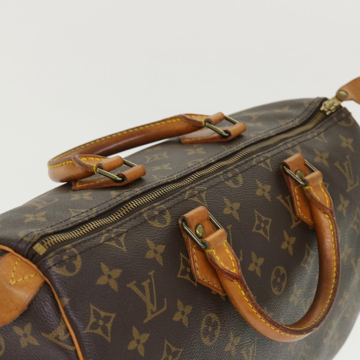 LOUIS VUITTON Monogram Speedy 35 Hand Bag M41524 LV 45801