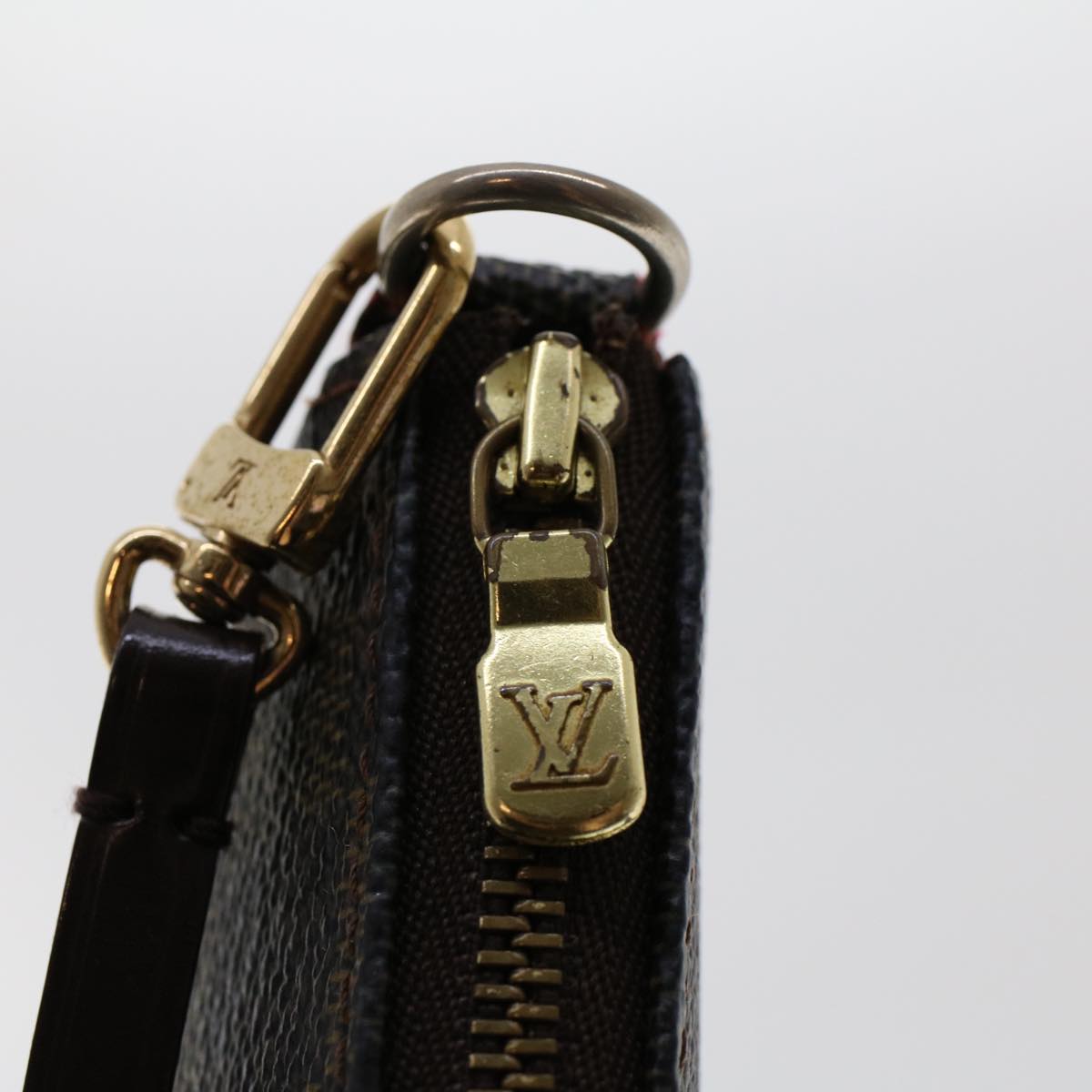 LOUIS VUITTON Damier Ebene Pochette Accessoires Pouch N41206 LV 45803