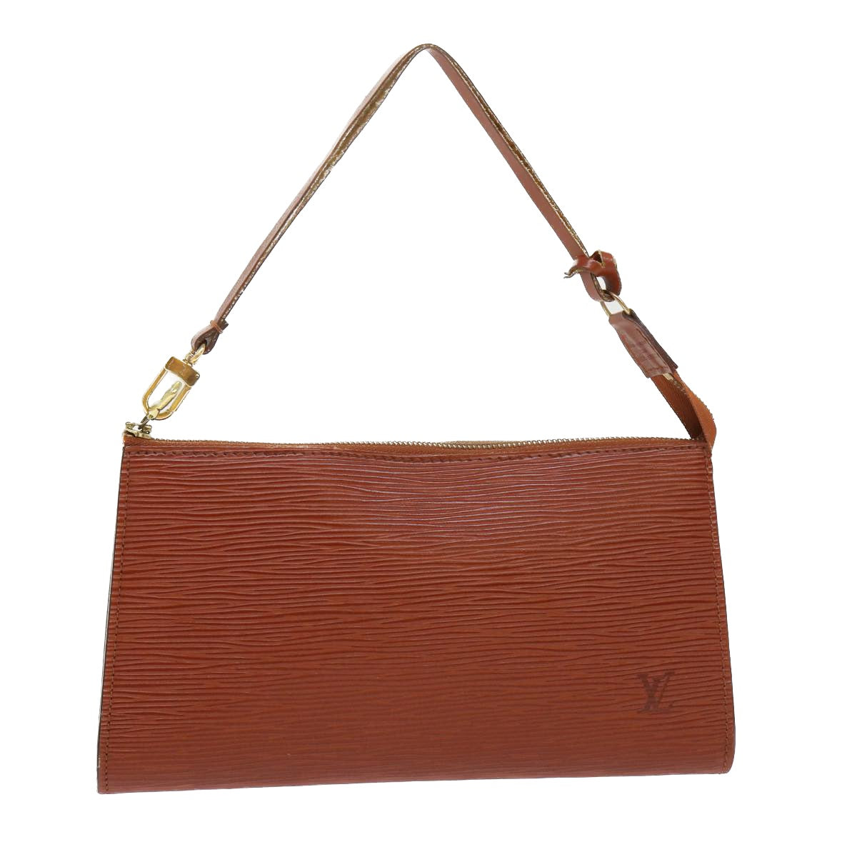 LOUIS VUITTON Epi Pochette Accessoires Pouch Brown M52953 LV 45804