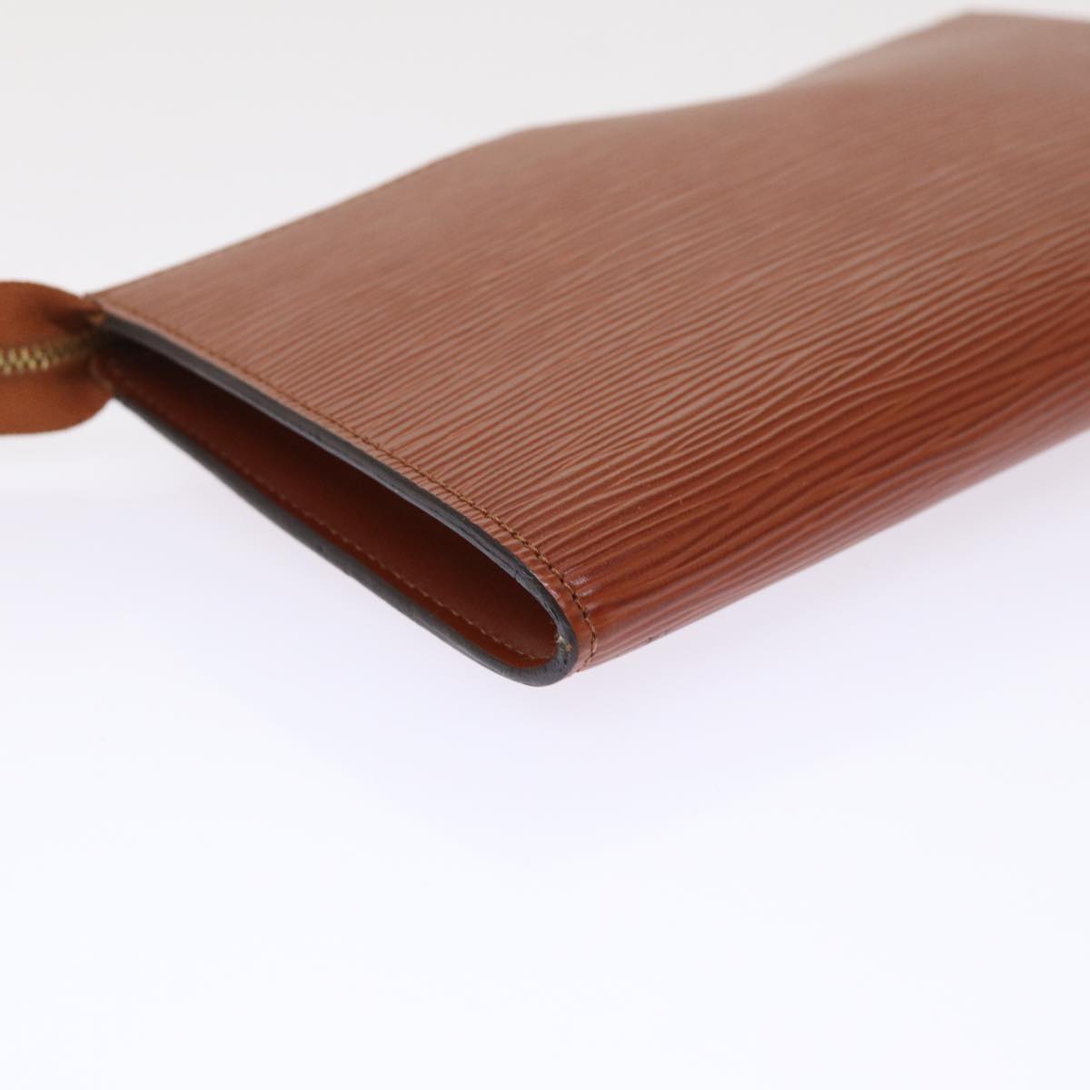 LOUIS VUITTON Epi Pochette Accessoires Pouch Brown M52953 LV 45804