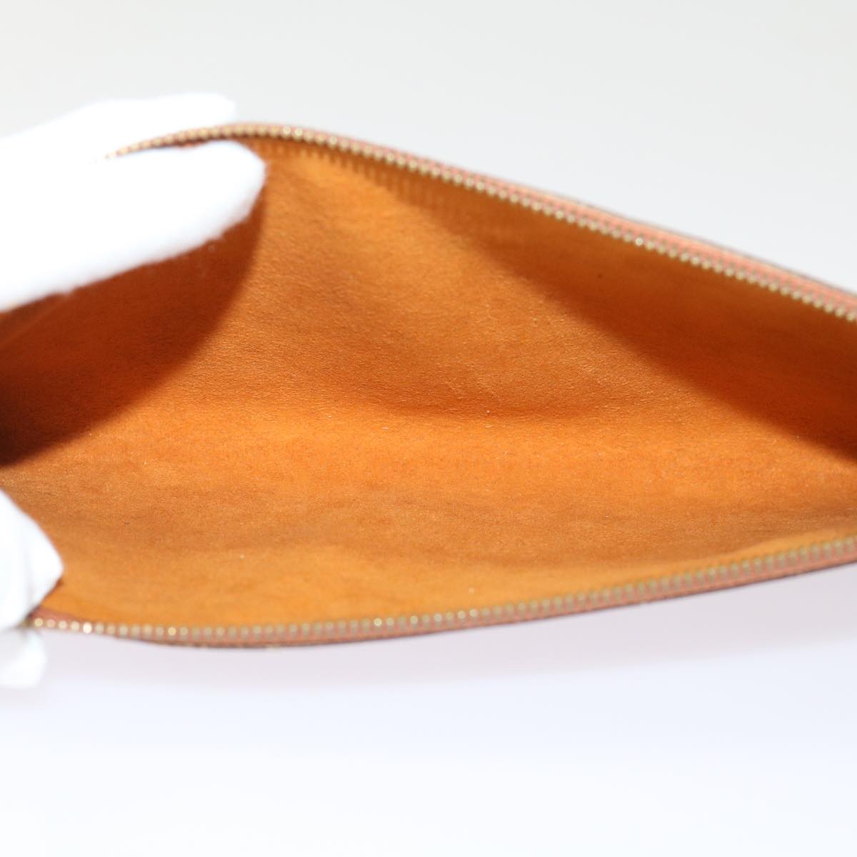 LOUIS VUITTON Epi Pochette Accessoires Pouch Brown M52953 LV 45804