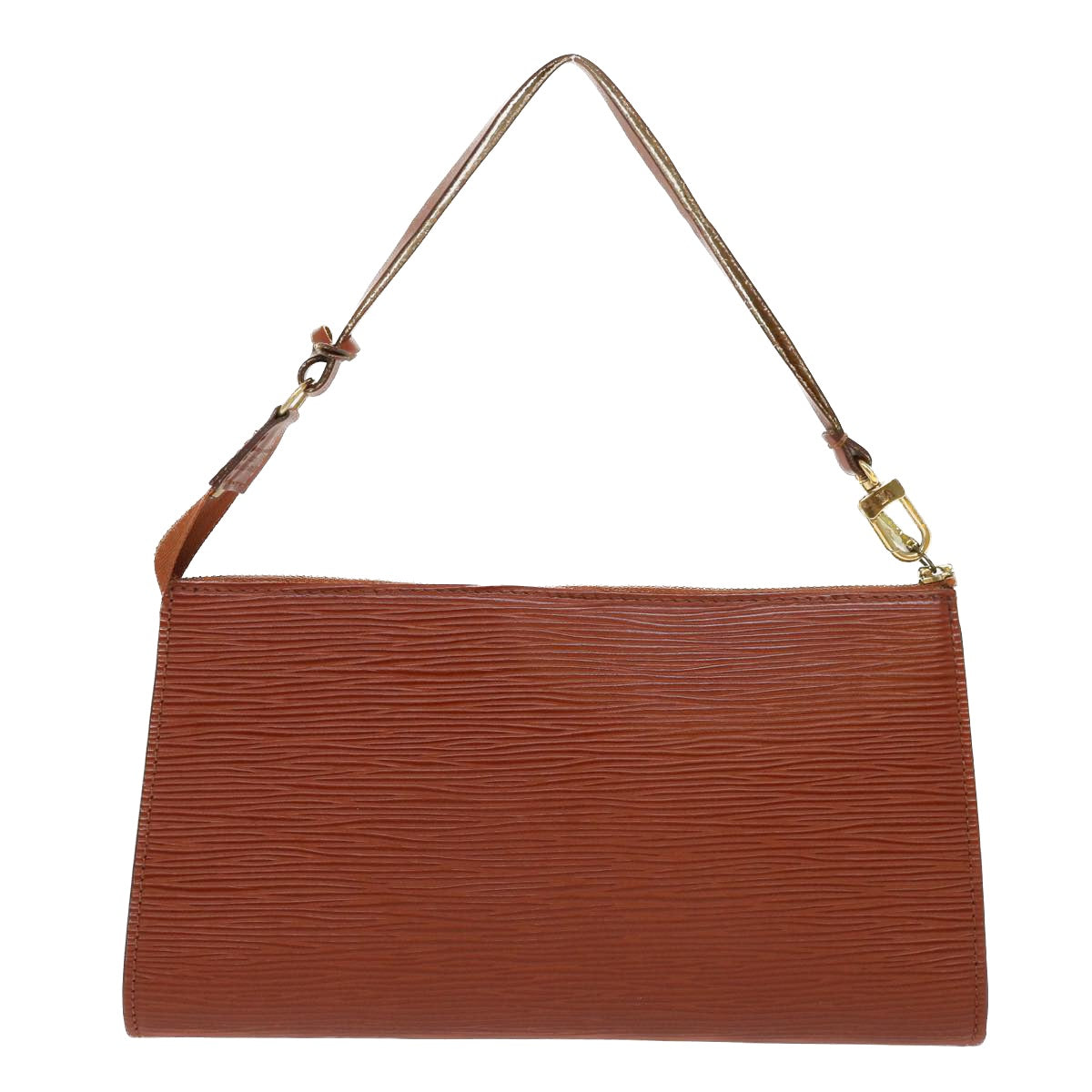 LOUIS VUITTON Epi Pochette Accessoires Pouch Brown M52953 LV 45804