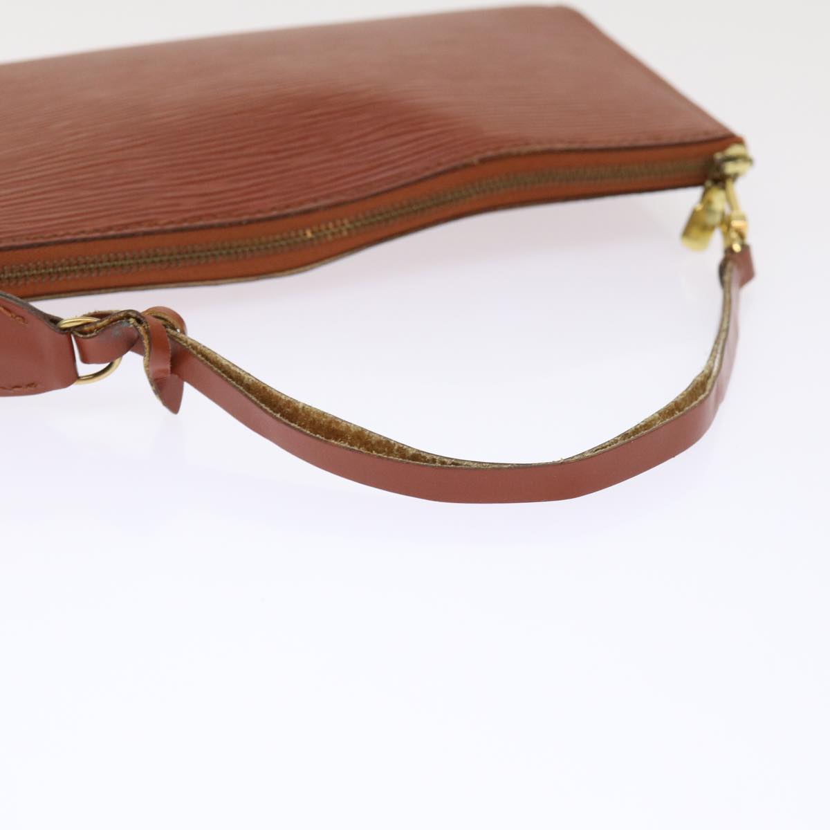 LOUIS VUITTON Epi Pochette Accessoires Pouch Brown M52953 LV 45804