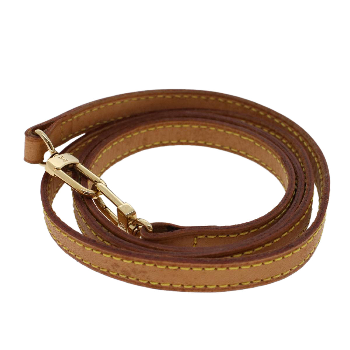 LOUIS VUITTON Shoulder Strap Leather 42.5"" Beige LV 45834