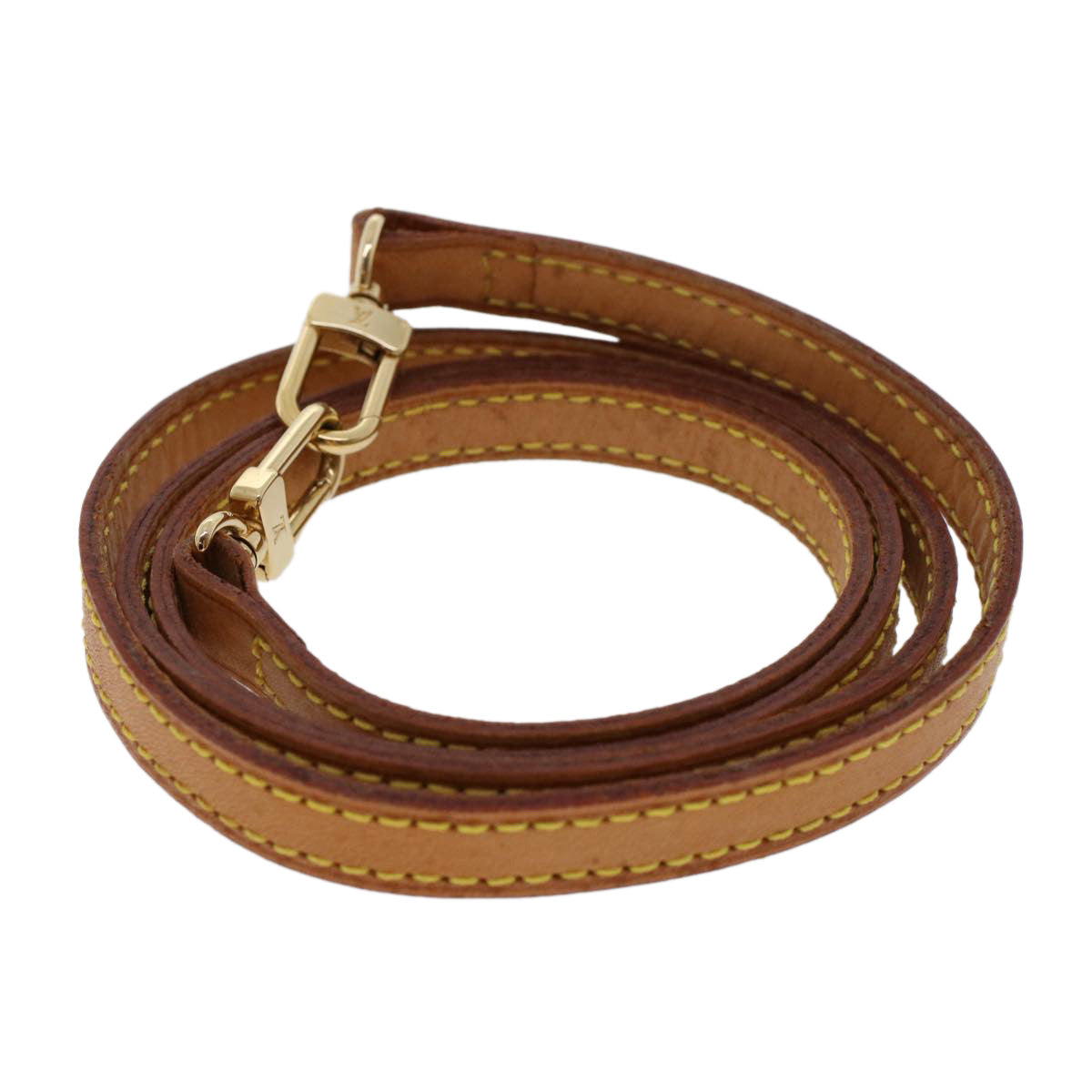 LOUIS VUITTON Shoulder Strap Leather 42.5"" Beige LV 45834