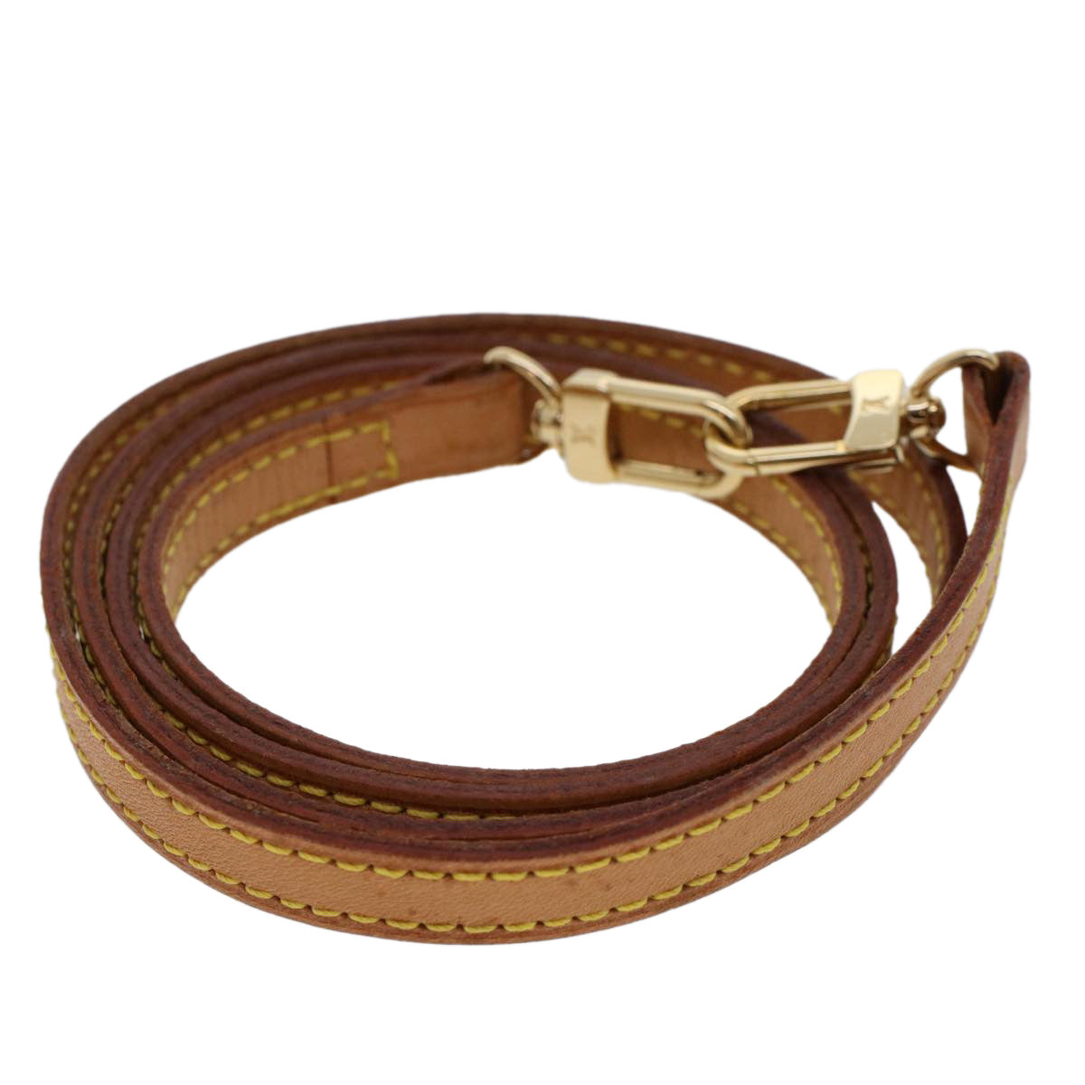 LOUIS VUITTON Shoulder Strap Leather 42.5"" Beige LV 45834