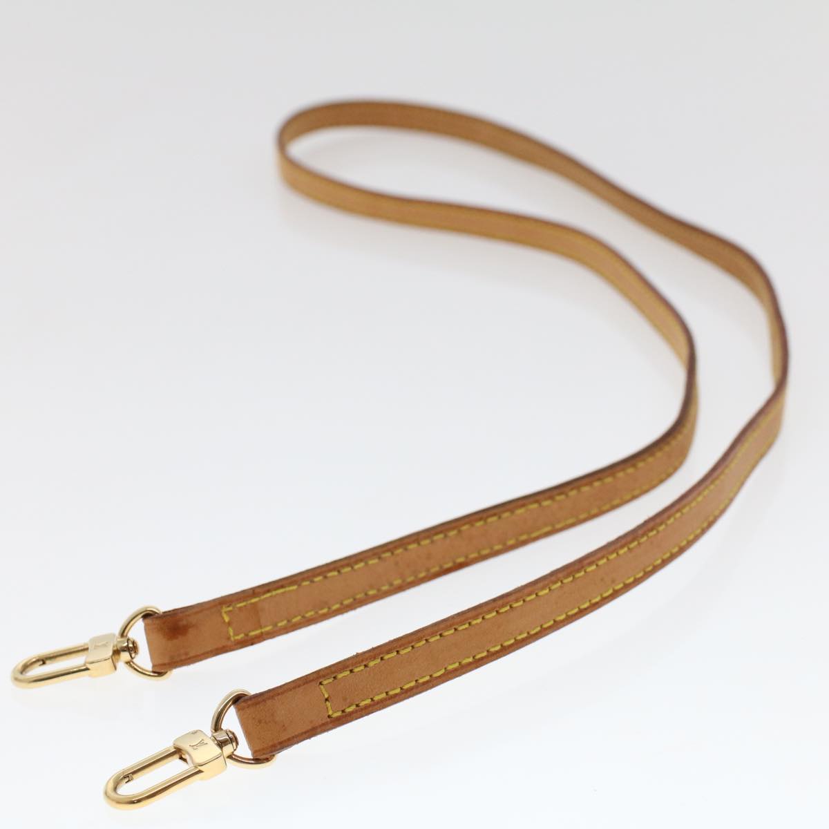 LOUIS VUITTON Shoulder Strap Leather 42.5"" Beige LV 45834