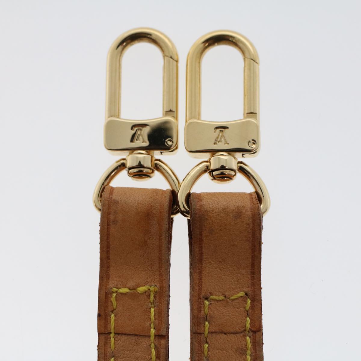 LOUIS VUITTON Shoulder Strap Leather 42.5"" Beige LV 45834