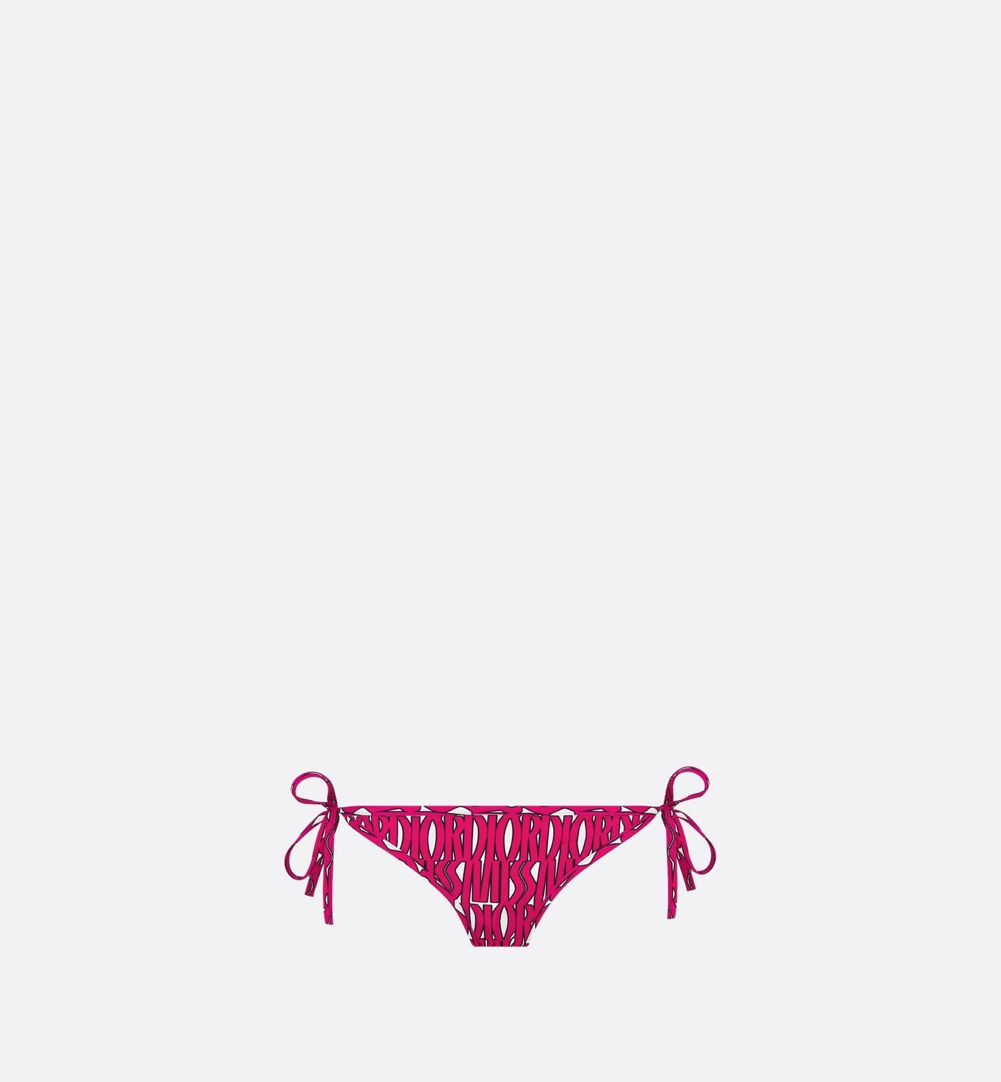 Bikini Bottom White Technical Fabric With Fuchsia Miss Luxury DiorAllover Motif