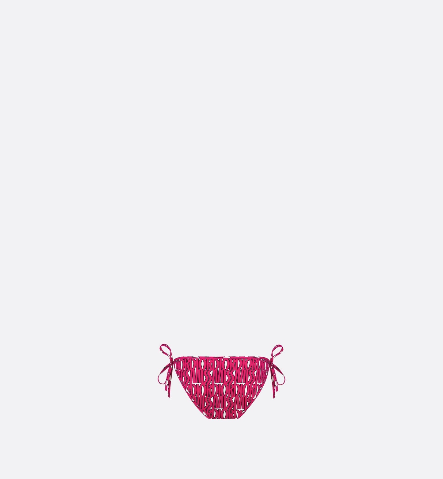 Bikini Bottom White Technical Fabric With Fuchsia Miss Luxury DiorAllover Motif