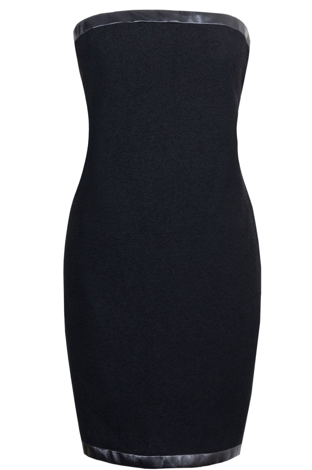 CHANEL Tube Dress Black Tweed