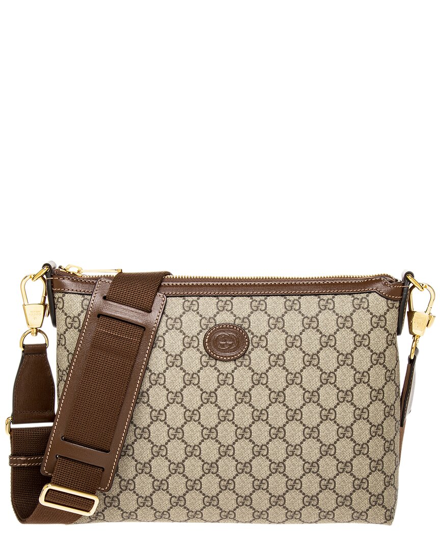 Luxury Gucci Trending 2025 Interlocking G Canvas Messenger Bag