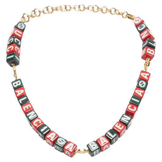Gucci Balenciaga Hacker Project Symbols cubes short necklace