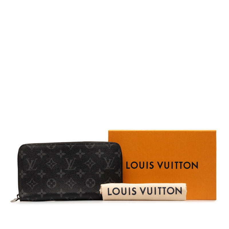Louis Vuitton Monogram Zippie Organizer NM Roundfassner Long Wallet M82081 Eclipse Black PVC Leather  Louis Vuitton