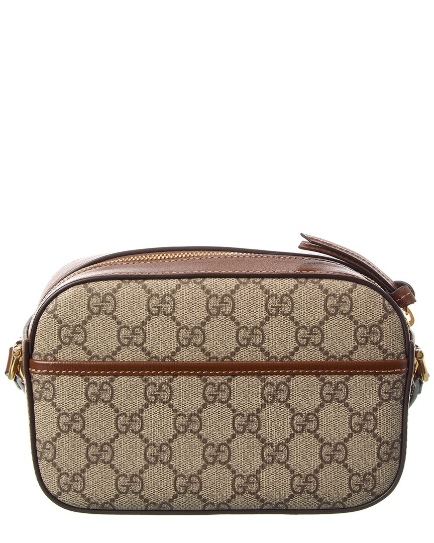 Luxury Gucci Trending 2025 Horsebit 1955 Small GG Supreme Canvas & Leather Crossbody