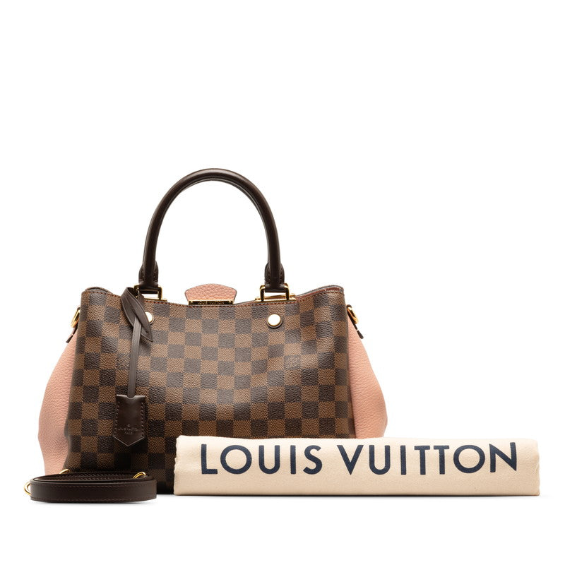 Louis Vuitton Brittany Handbag 2WAY N41674 Brown Pink PVC Leather  Louis Vuitton
