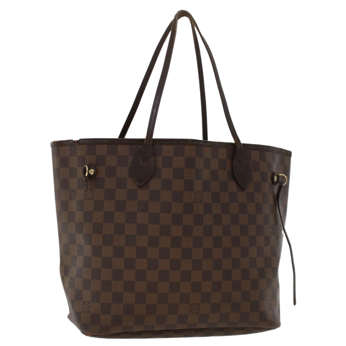 LOUIS VUITTON Damier Ebene Neverfull MM Tote Bag N51105 LV 46006