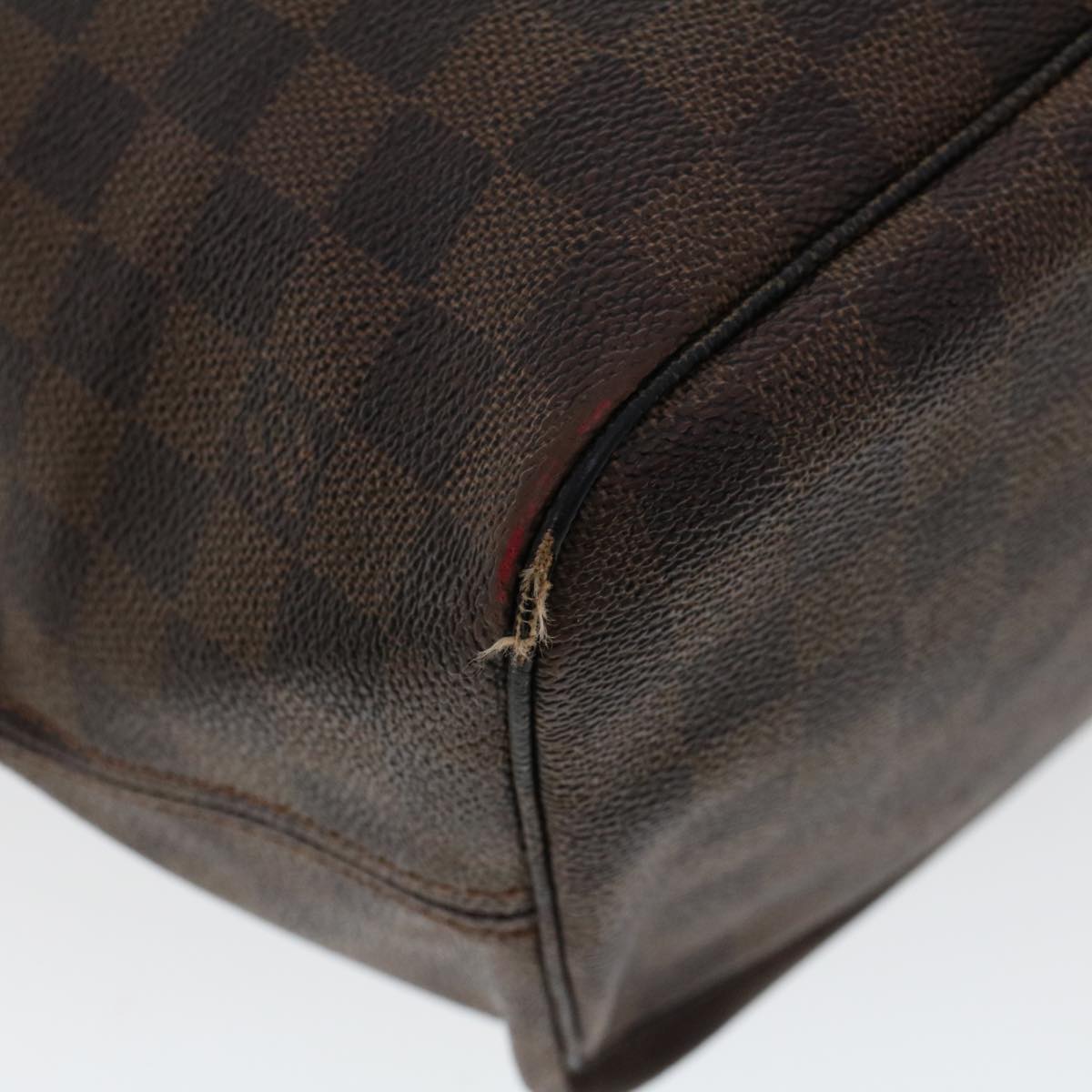 LOUIS VUITTON Damier Ebene Neverfull MM Tote Bag N51105 LV 46006
