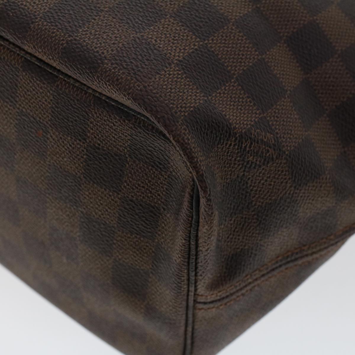 LOUIS VUITTON Damier Ebene Neverfull MM Tote Bag N51105 LV 46006