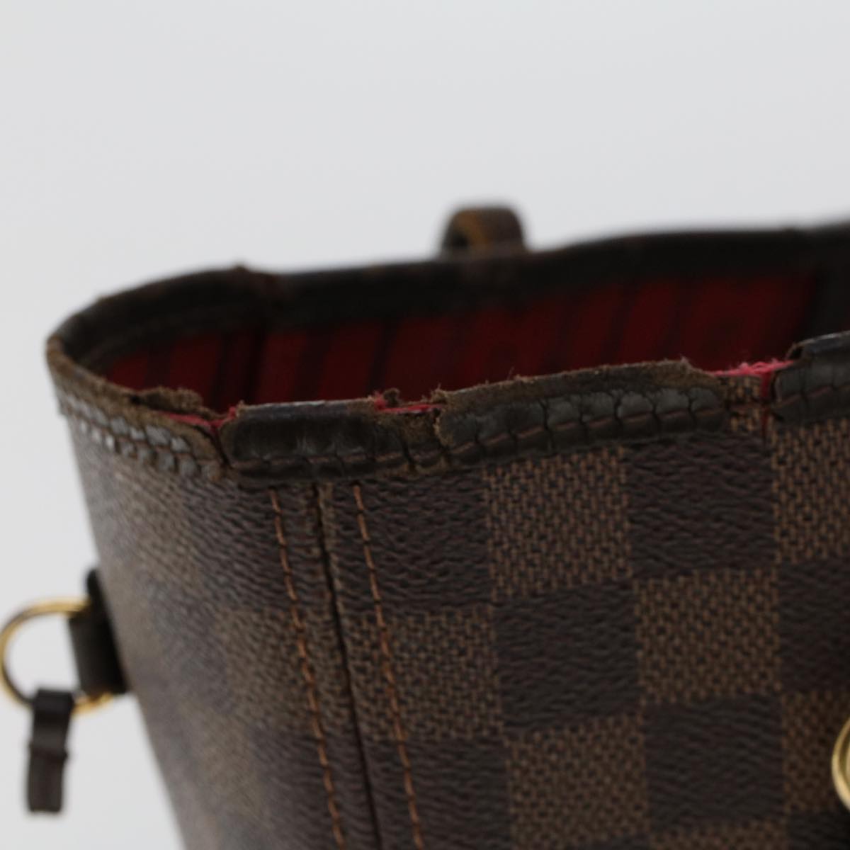 LOUIS VUITTON Damier Ebene Neverfull MM Tote Bag N51105 LV 46006
