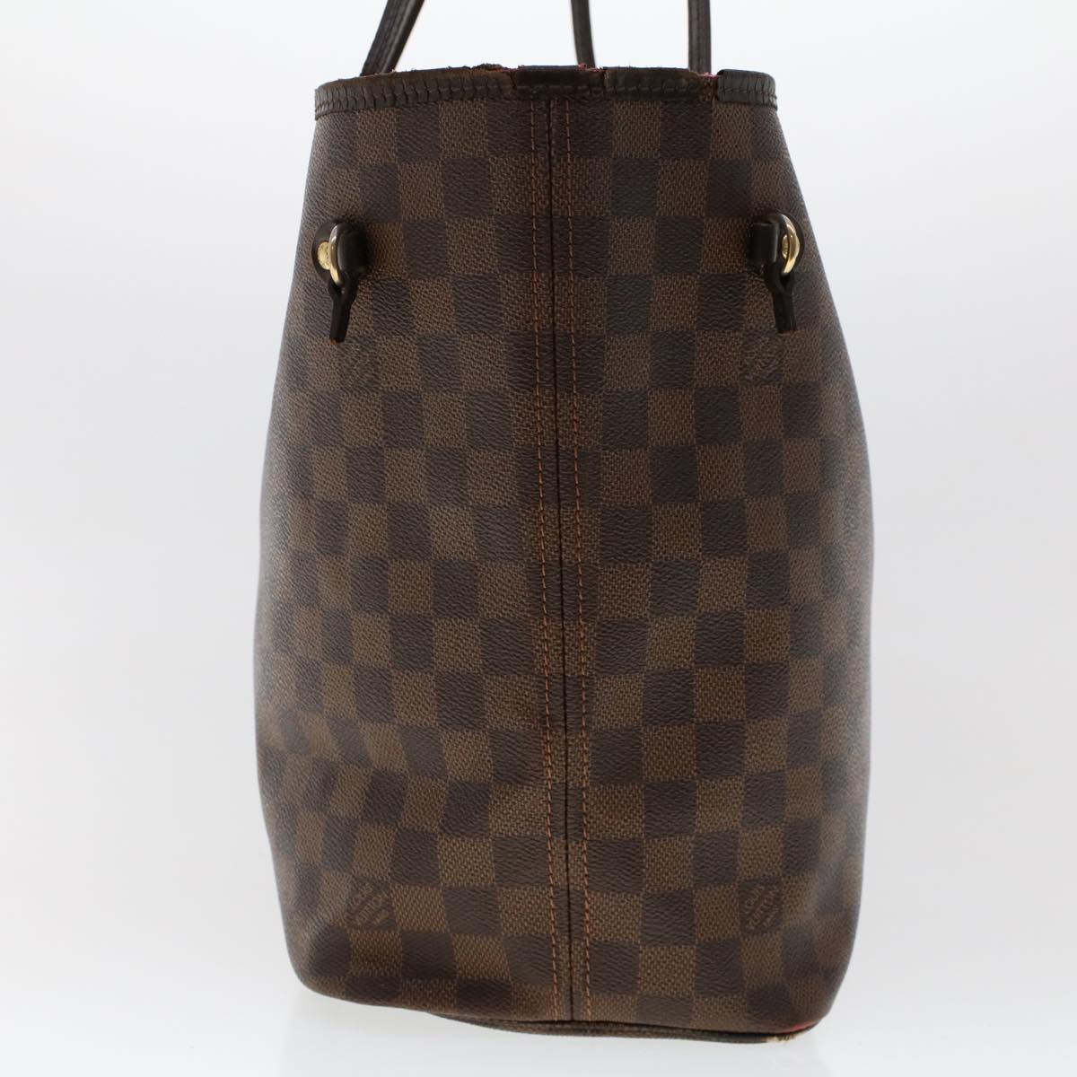 LOUIS VUITTON Damier Ebene Neverfull MM Tote Bag N51105 LV 46006