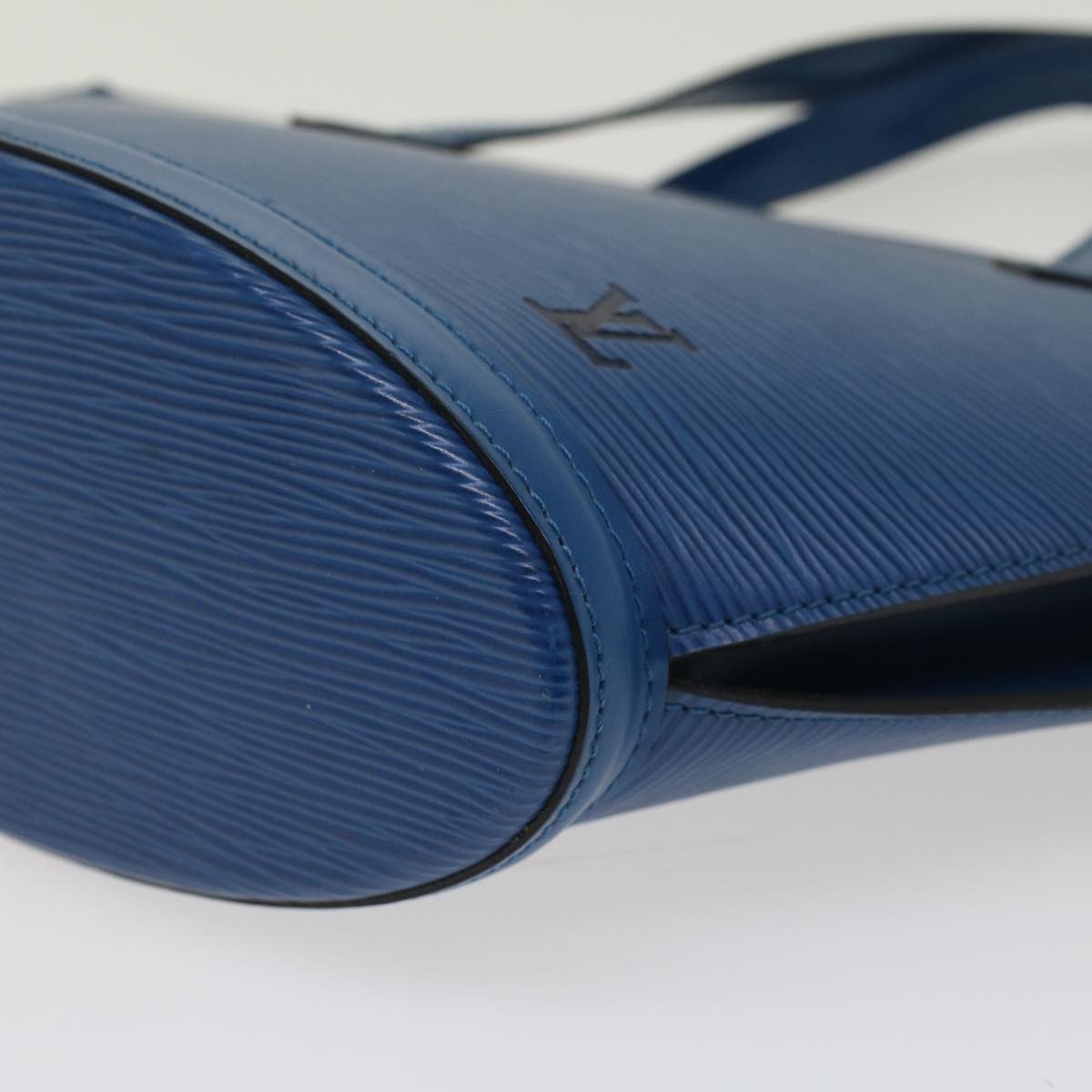 LOUIS VUITTON Epi Saint Jacques Hand Bag Blue M52265 LV 46010
