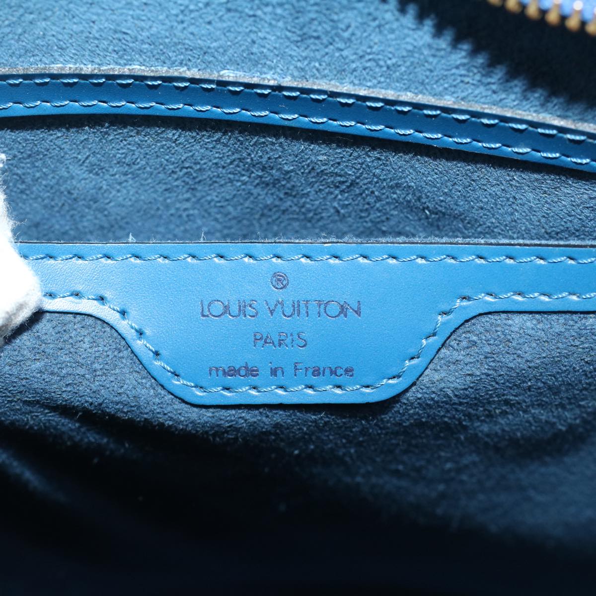 LOUIS VUITTON Epi Saint Jacques Hand Bag Blue M52265 LV 46010