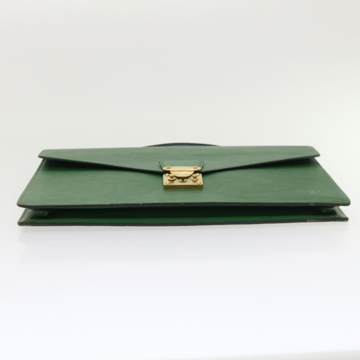 LOUIS VUITTON Epi Porte Documents Bandouliere Briefcase Green M54464 46011