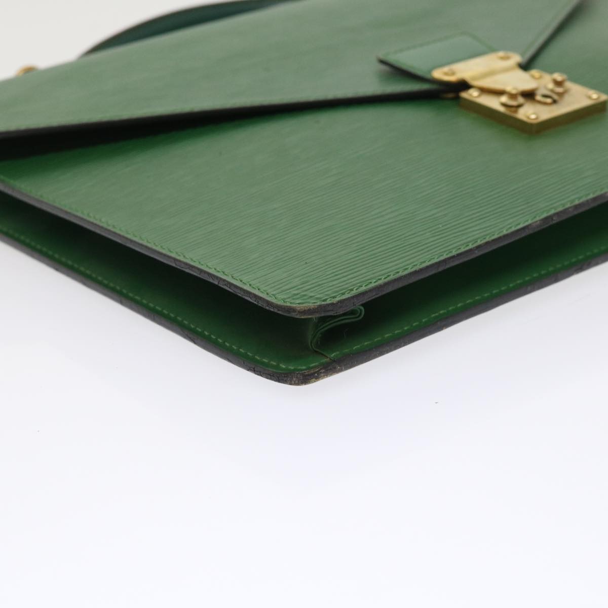 LOUIS VUITTON Epi Porte Documents Bandouliere Briefcase Green M54464 46011
