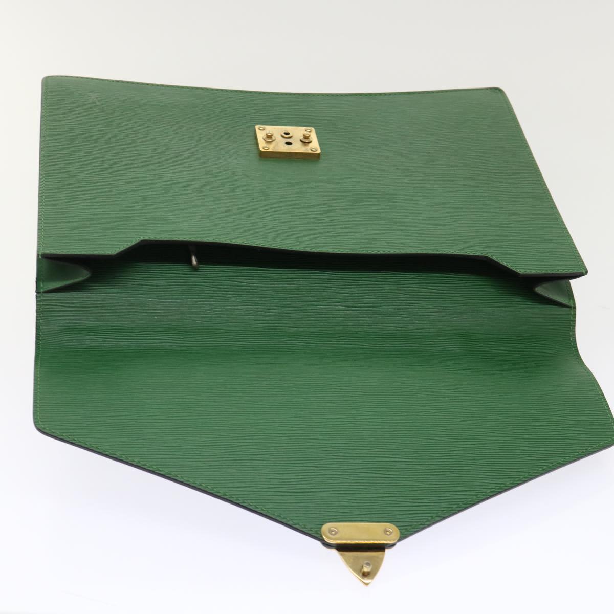 LOUIS VUITTON Epi Porte Documents Bandouliere Briefcase Green M54464 46011