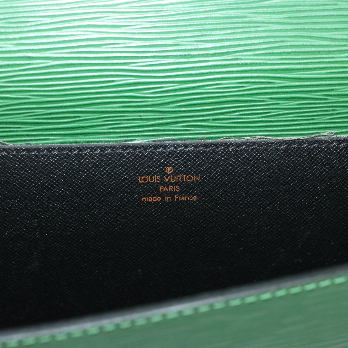 LOUIS VUITTON Epi Porte Documents Bandouliere Briefcase Green M54464 46011