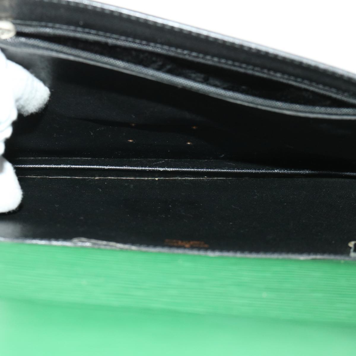 LOUIS VUITTON Epi Porte Documents Bandouliere Briefcase Green M54464 46011