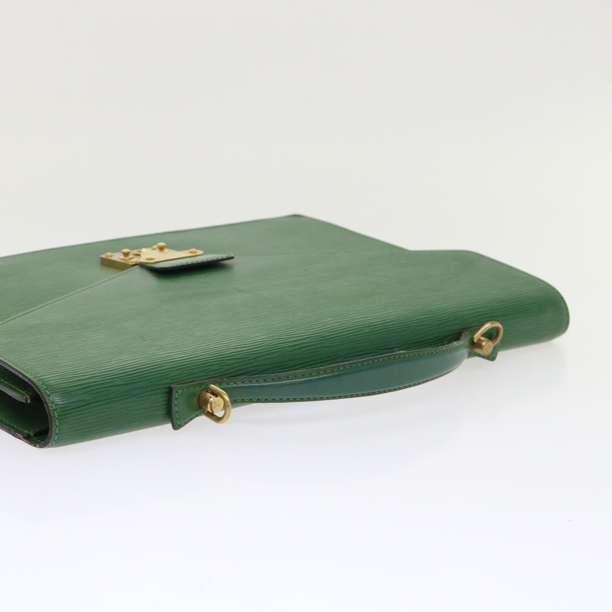 LOUIS VUITTON Epi Porte Documents Bandouliere Briefcase Green M54464 46011