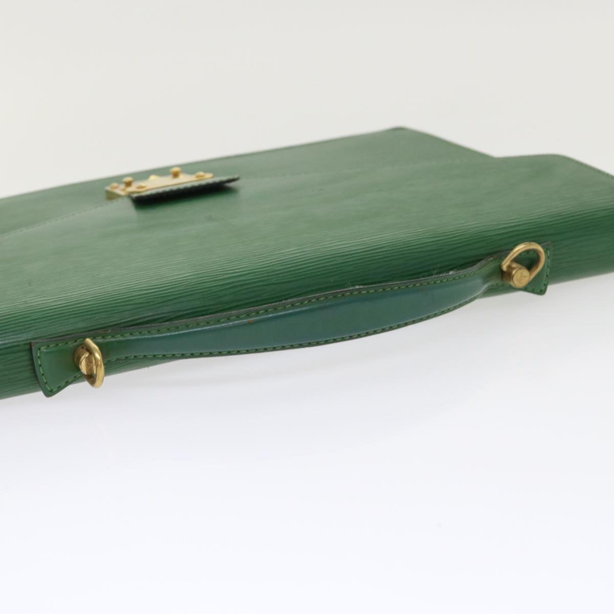 LOUIS VUITTON Epi Porte Documents Bandouliere Briefcase Green M54464 46011