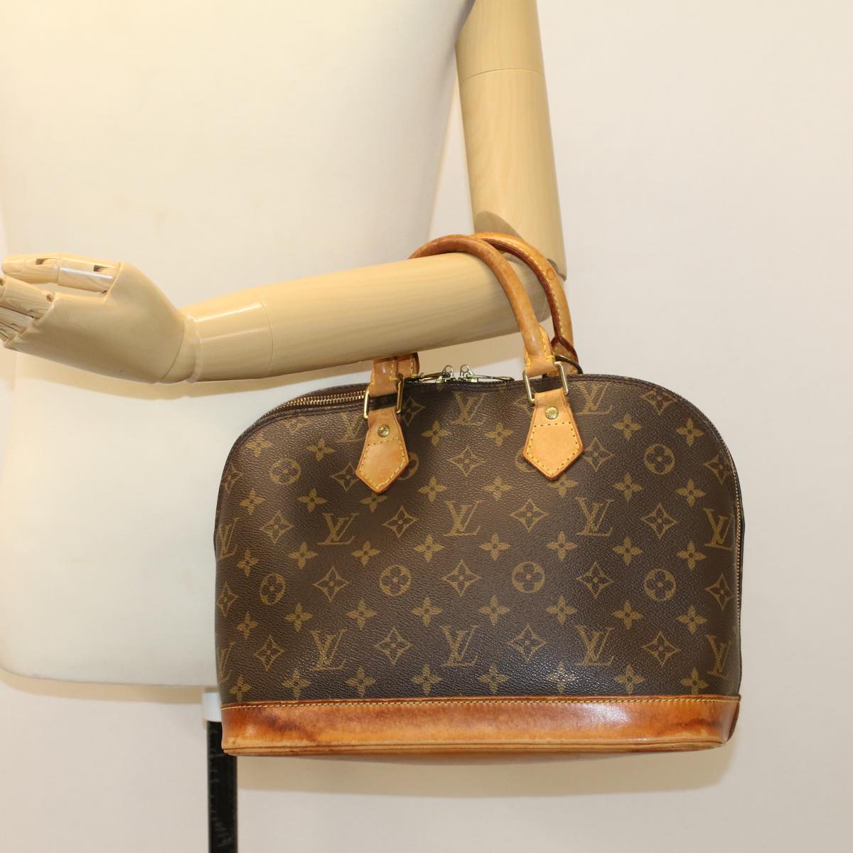 LOUIS VUITTON Monogram Alma Hand Bag M51130 LV 46020