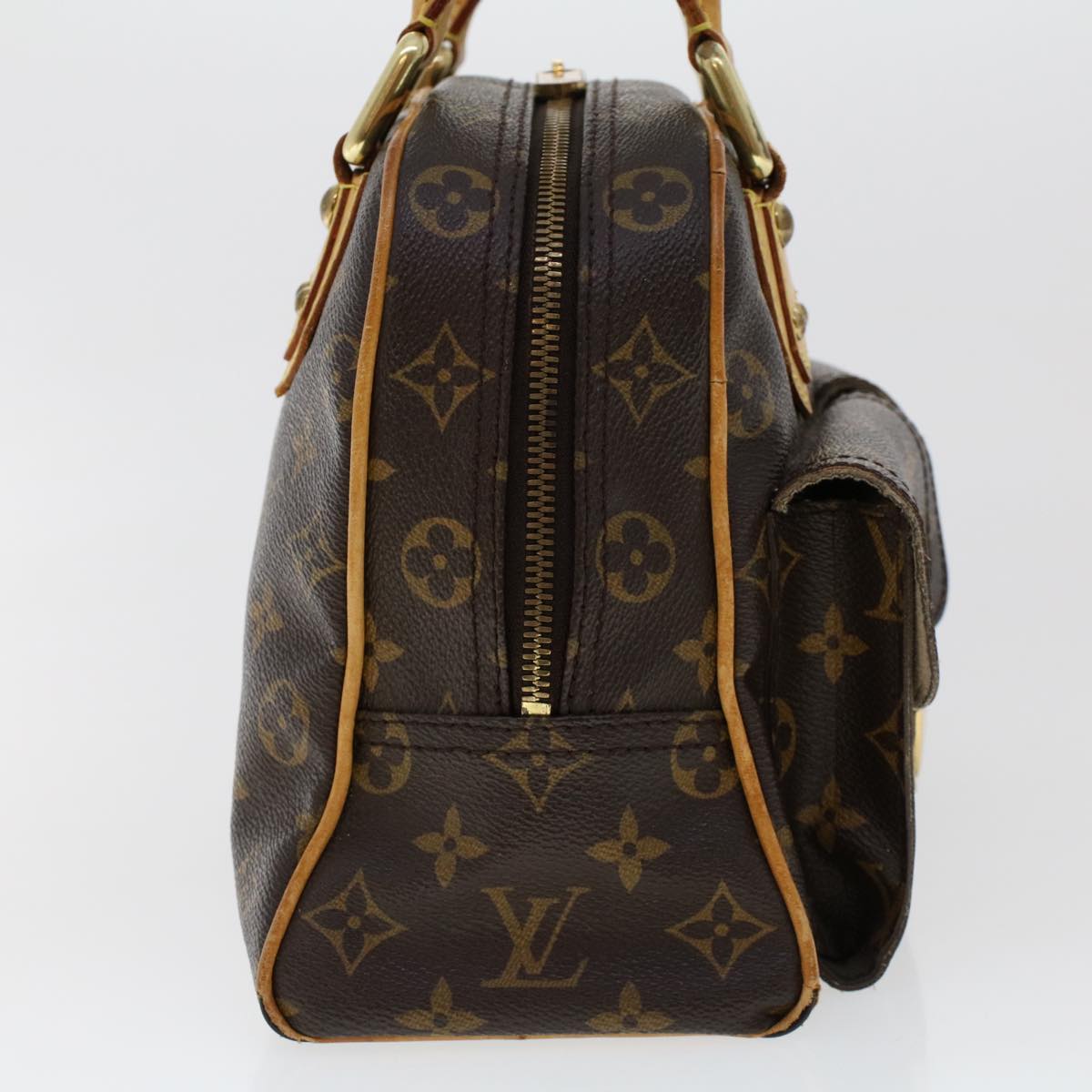 LOUIS VUITTON Monogram Manhattan PM Hand Bag M40026 LV 46035