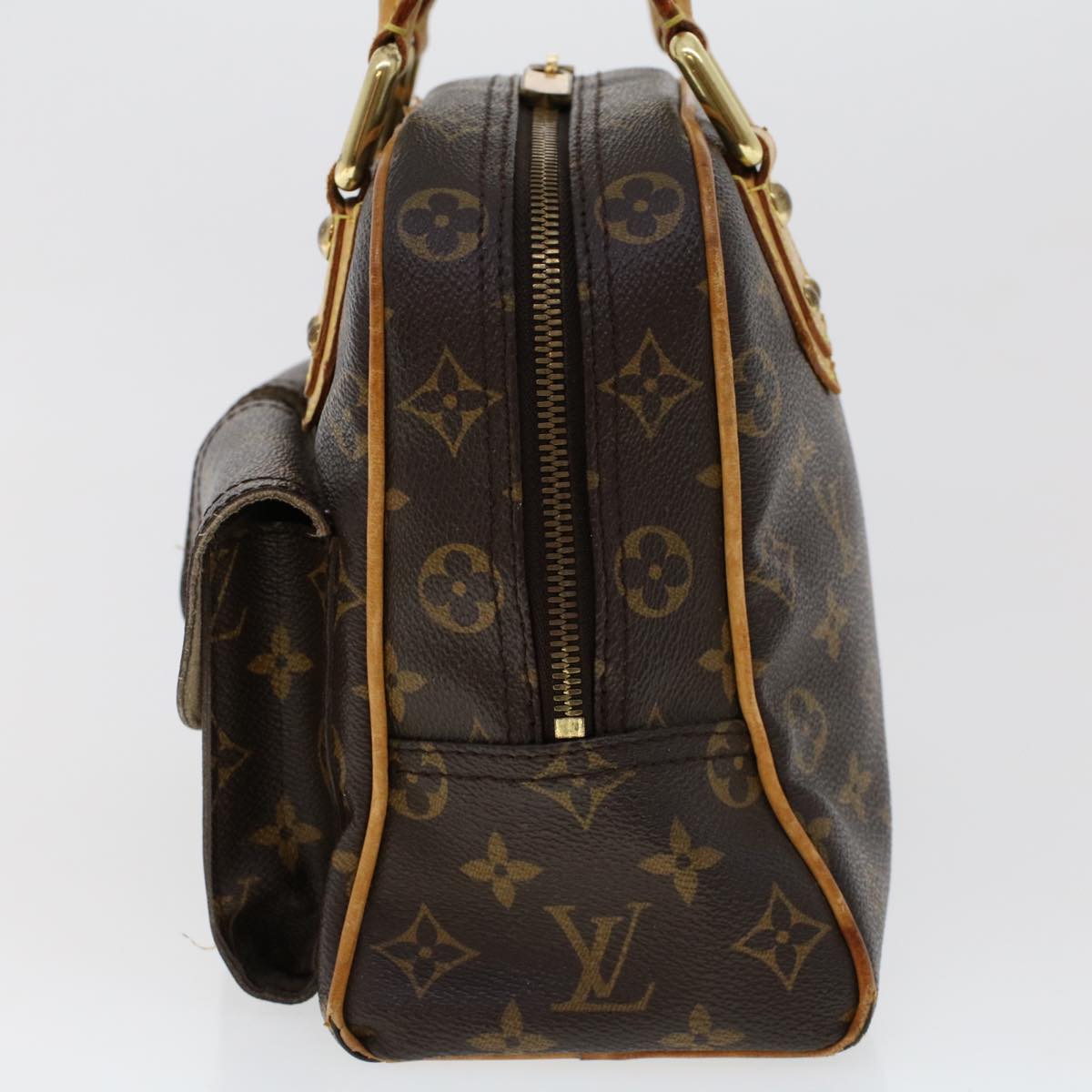 LOUIS VUITTON Monogram Manhattan PM Hand Bag M40026 LV 46035