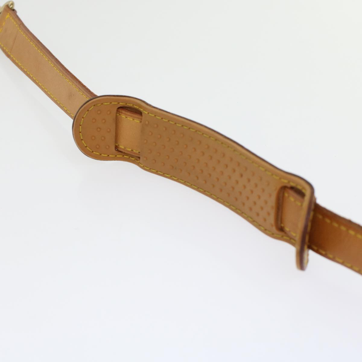 LOUIS VUITTON Shoulder Strap Leather 36.6""-43.7"" Beige LV 46038