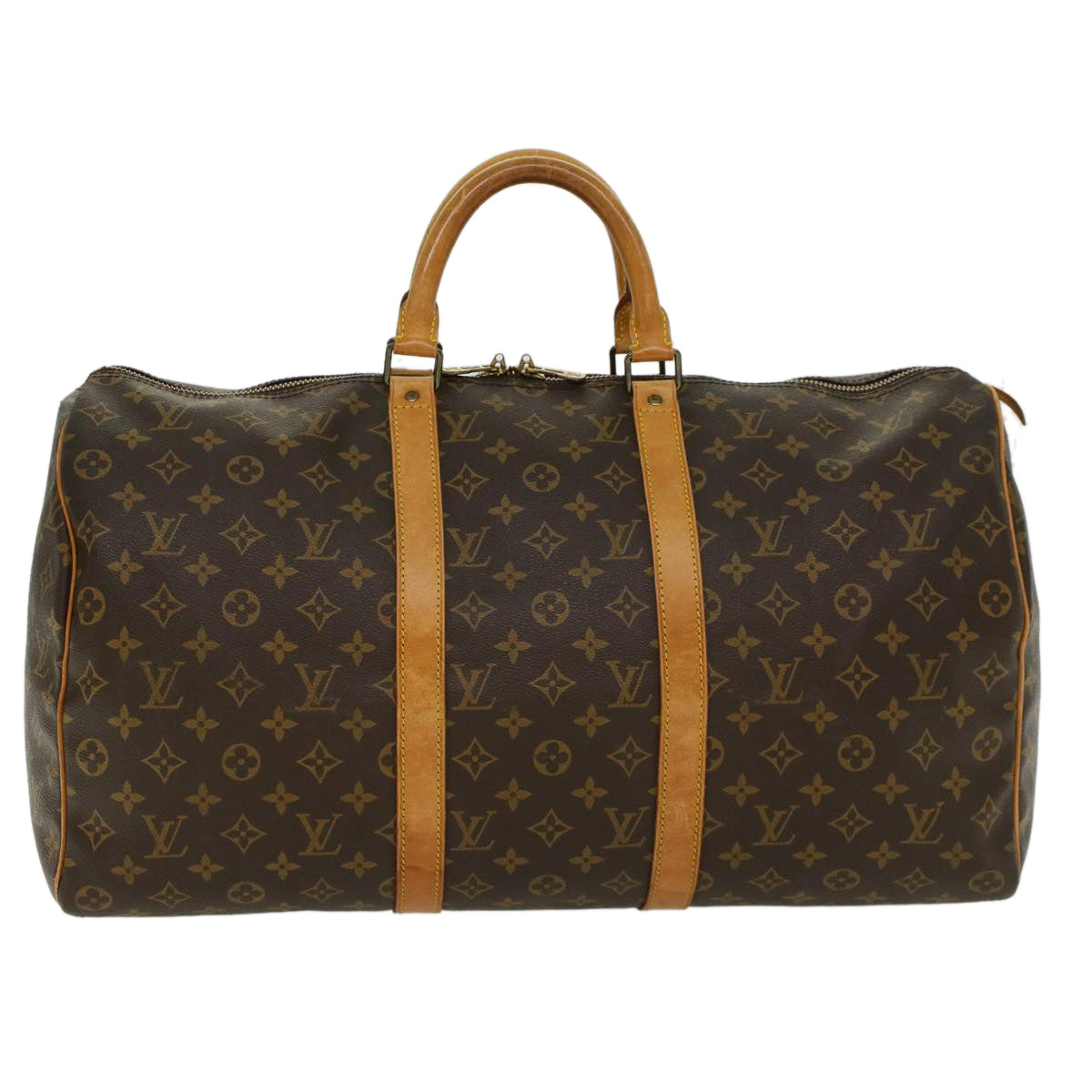 LOUIS VUITTON Monogram Keepall 50 Boston Bag M41426 LV 46042