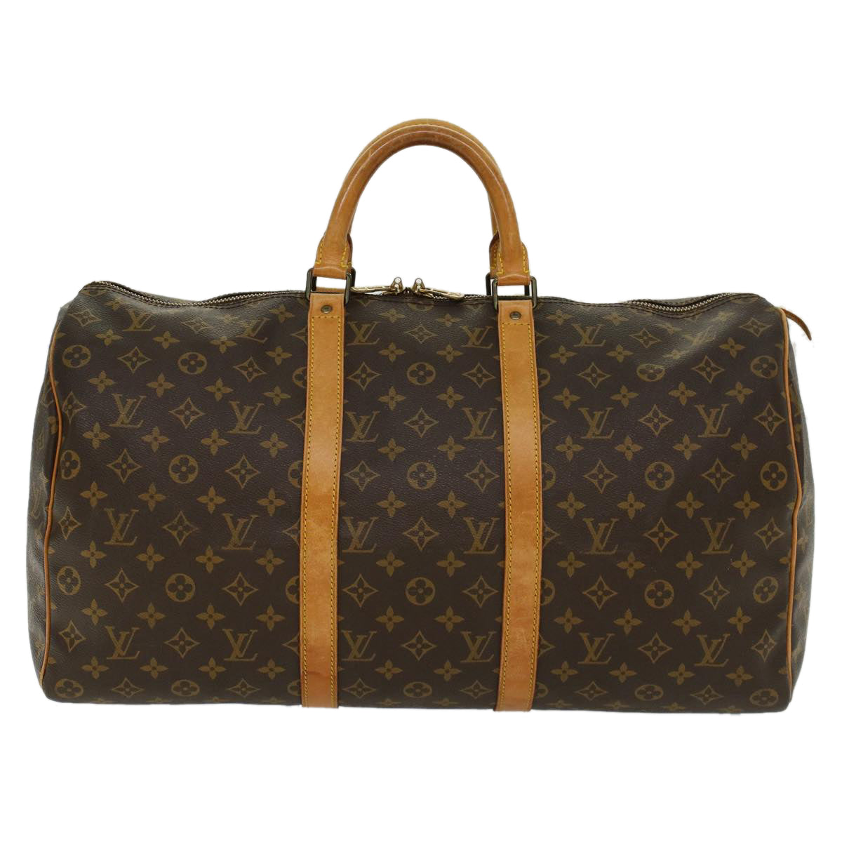 LOUIS VUITTON Monogram Keepall 50 Boston Bag M41426 LV 46042