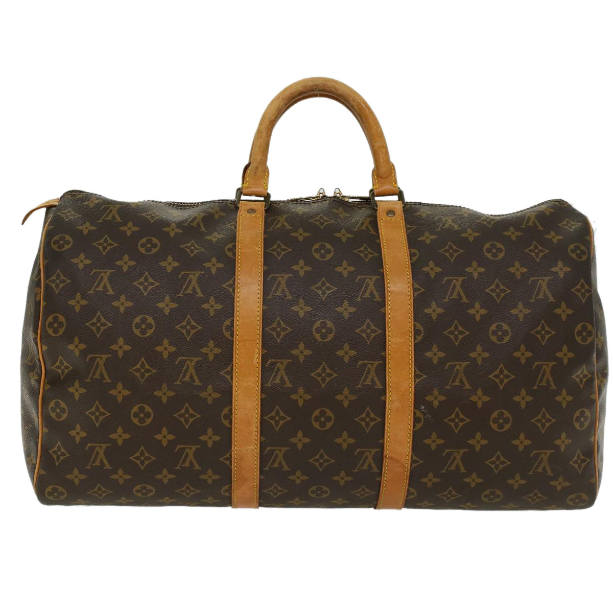LOUIS VUITTON Monogram Keepall 50 Boston Bag M41426 LV 46042