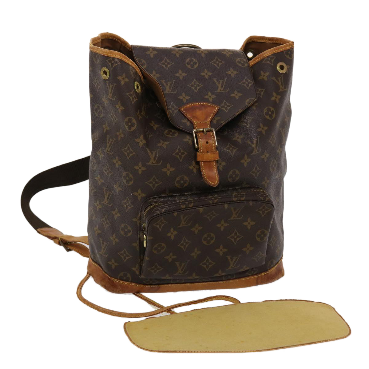 LOUIS VUITTON Monogram Montsouris GM Backpack M51135 LV 46050