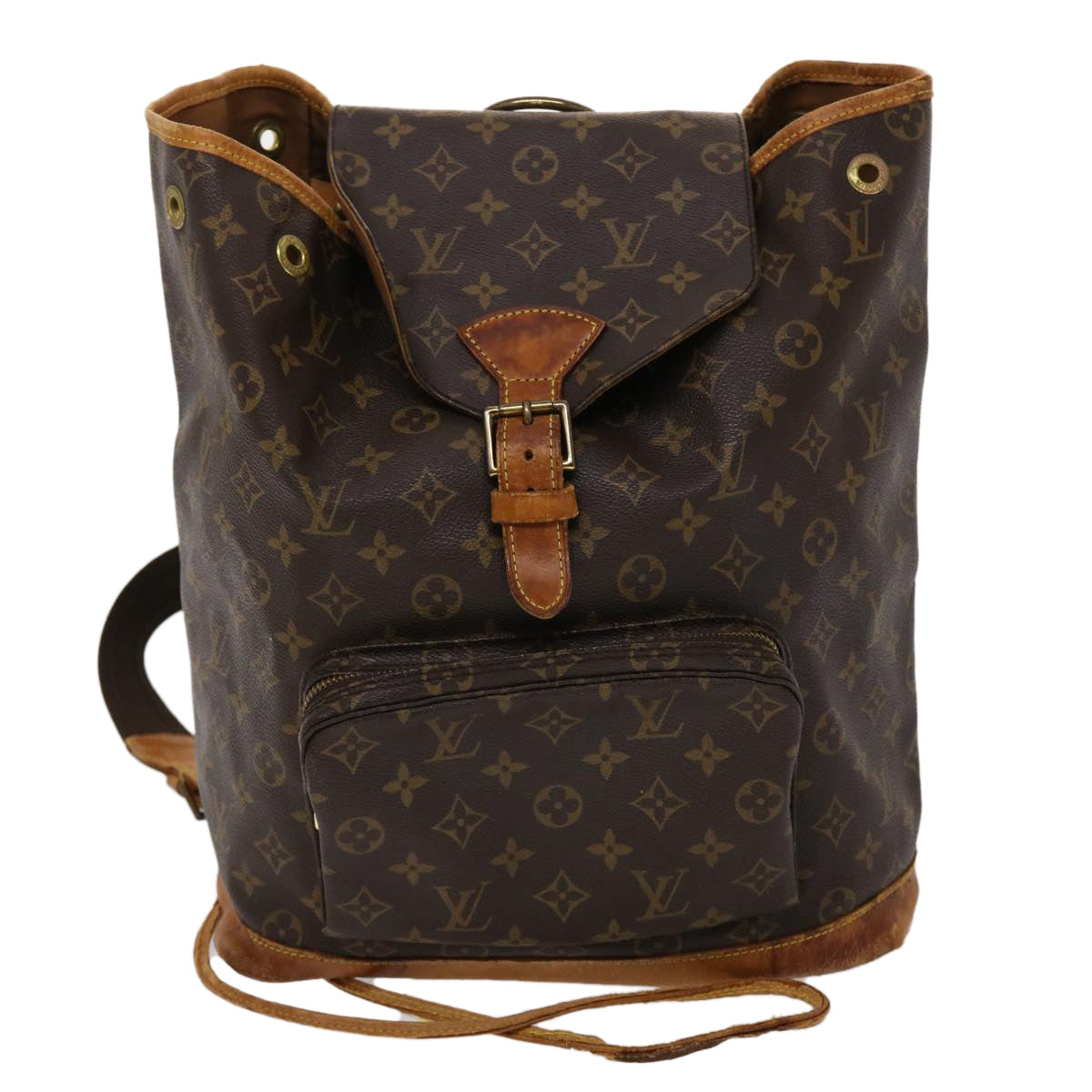 LOUIS VUITTON Monogram Montsouris GM Backpack M51135 LV 46050