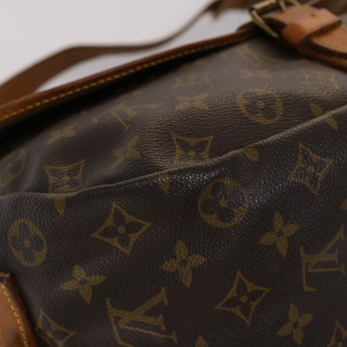 LOUIS VUITTON Monogram Saumur 35 Shoulder Bag M42254 LV 46053