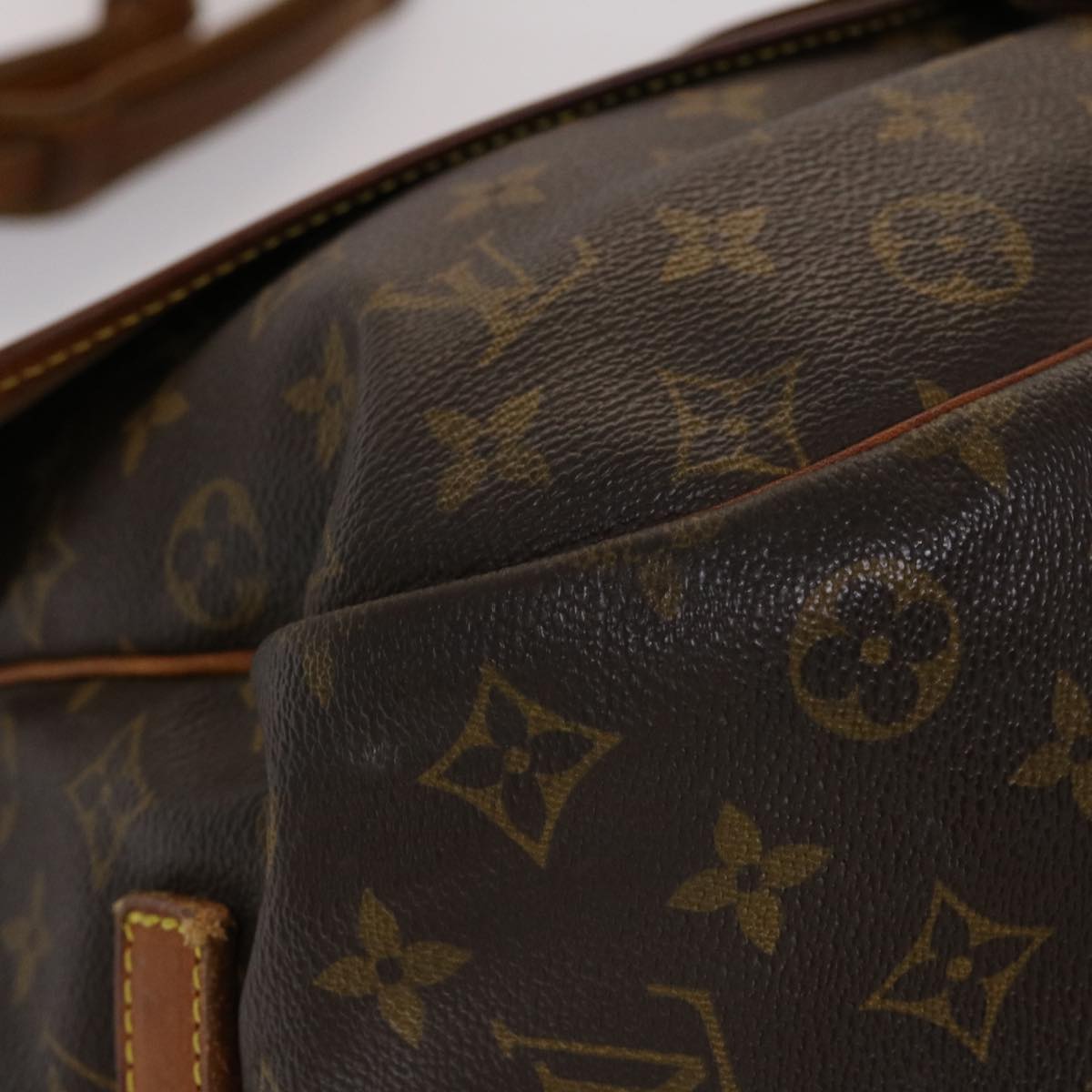 LOUIS VUITTON Monogram Saumur 35 Shoulder Bag M42254 LV 46053