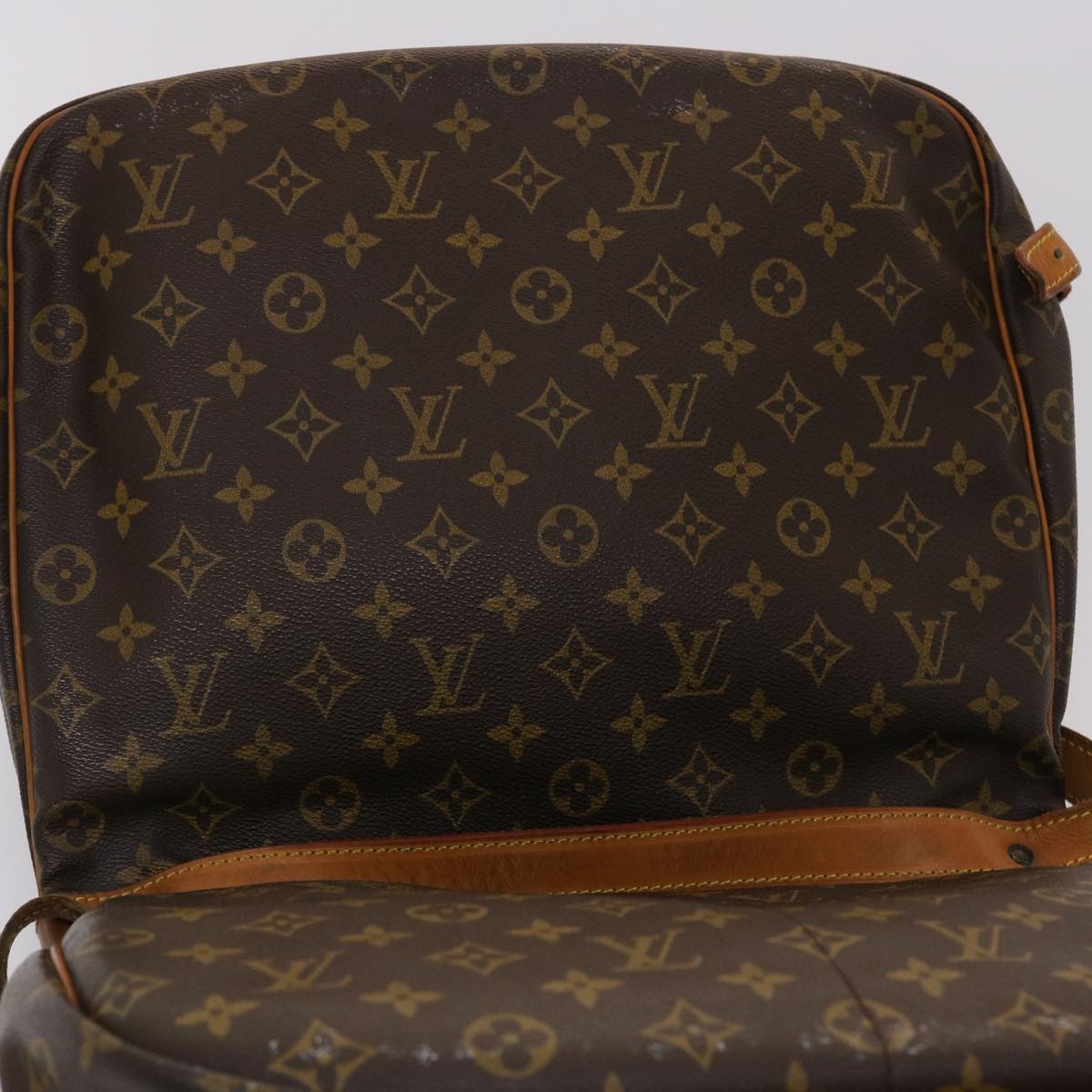 LOUIS VUITTON Monogram Saumur 35 Shoulder Bag M42254 LV 46053