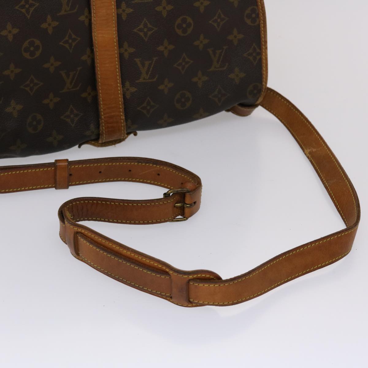 LOUIS VUITTON Monogram Saumur 35 Shoulder Bag M42254 LV 46053