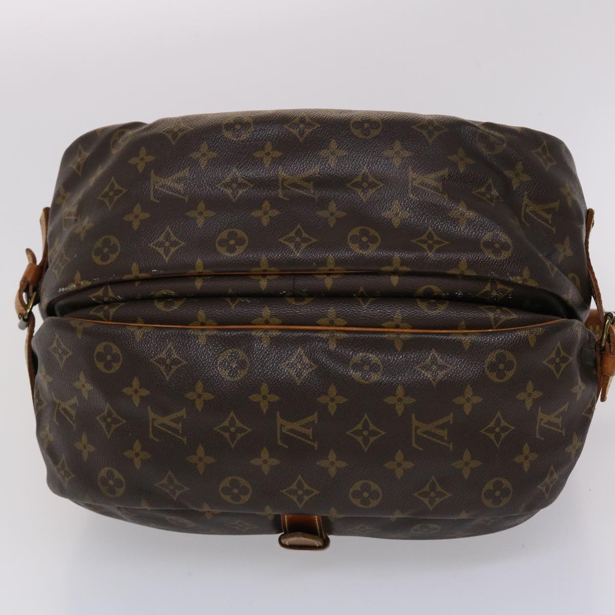 LOUIS VUITTON Monogram Saumur 35 Shoulder Bag M42254 LV 46053