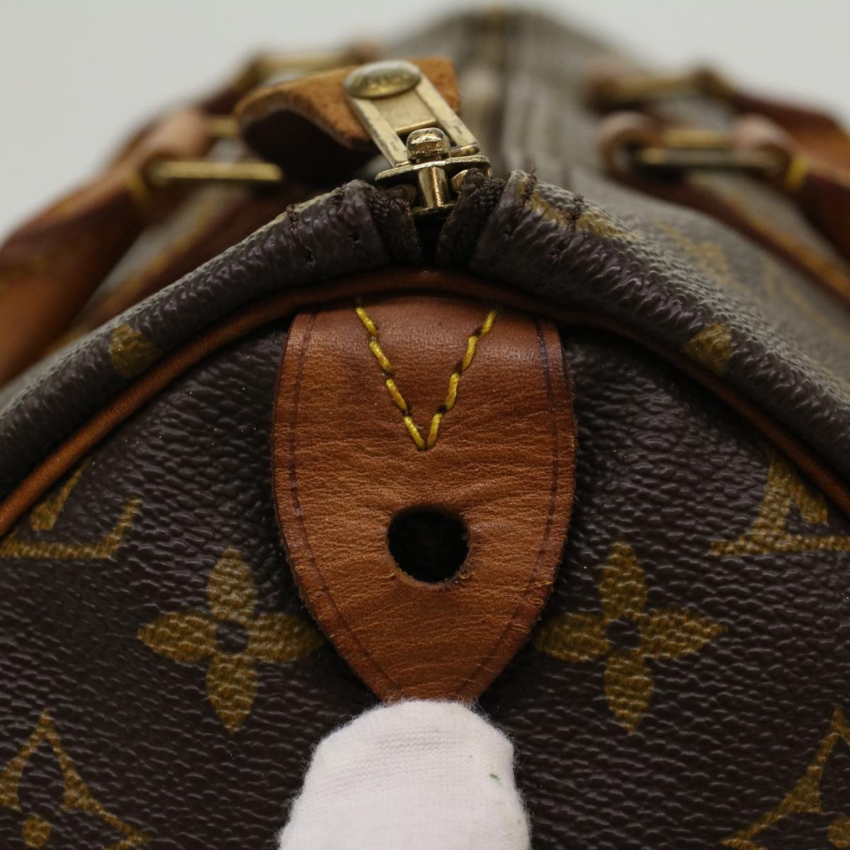 LOUIS VUITTON Monogram Speedy 35 Hand Bag M41524 LV 46054