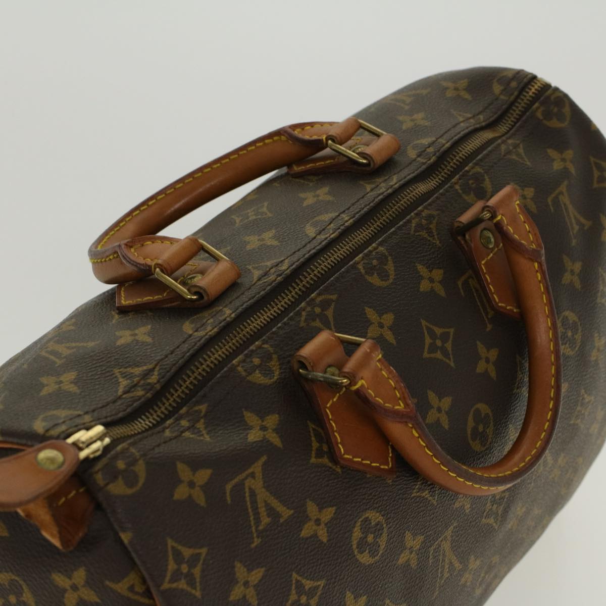 LOUIS VUITTON Monogram Speedy 35 Hand Bag M41524 LV 46054